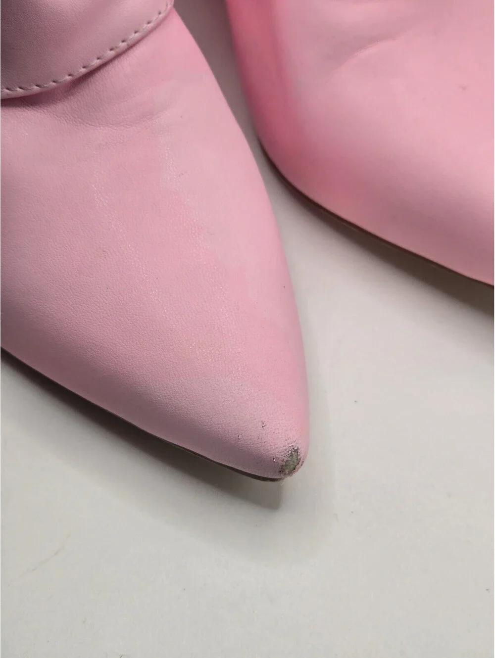 Azalea Wang Off The Grid Women's Pink Wedge Booties With Flaw See Pictures. Sz 8